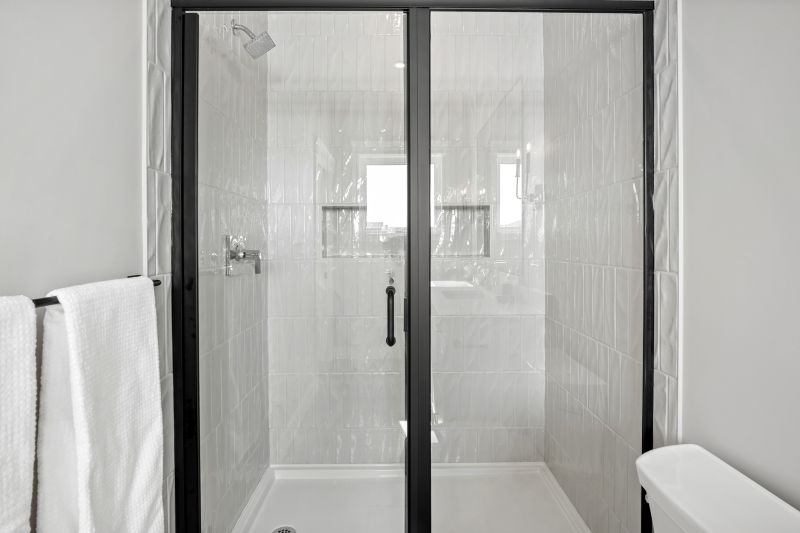 Black Frame Shower Door